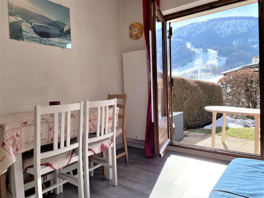 Charmant Studio + Jardin Vue Pistes Et Local Velo Praz-sur-Arly Εξωτερικό φωτογραφία